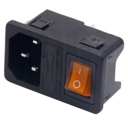 Picture of PANEL MOUNT IEC SOCKET WITH FUSE & SWITCH
