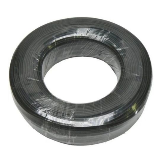Picture of FLAT FLEX TELEPHONE CABLE 6C BLACK - 100m/REEL