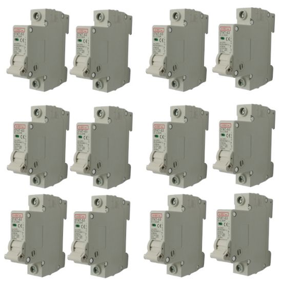Picture of CIRCUIT BREAKER 3KA C CURVE 1P 10A - 12/BOX