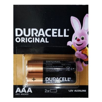 Picture of R03/AAA DURACELL BATTERY 1.5V 2/PACK ALKALINE