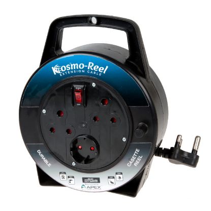 Picture of MULTIPLUG MAINS EXTENSION LEAD CASSETTE REEL 10m