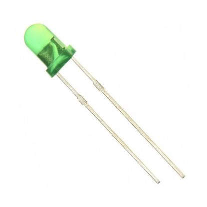 Picture of LED 3mm DI-GREEN RND BLINKING / FLASHING