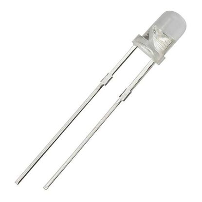 Picture of LED 3mm ROUND CLEAR-GREEN 320mcd