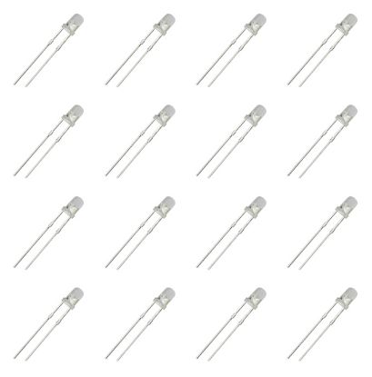Picture of 3mm LED 3mm CLEAR RED 790mcd 50-DEG-1K/BAG