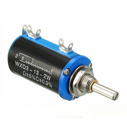 Picture of PRECISION POTENTIOMETER 10-TURNS 2K2 4mm SHAFT
