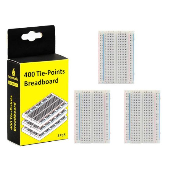 Picture of 400 HOLES MINI BREADBOARDS - 3 IN A BOX