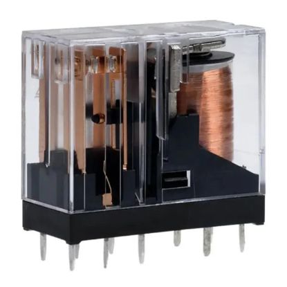 Picture of PLUG-IN POWER RELAY NON-LATCH DPDT 24VDC COIL 5A QUICK-CONNET