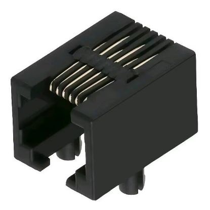 Picture of RJ12 SOCKET 6P6C R/A LOW PROFILE