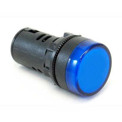 Picture of PILOT LIGHT HIGH BLUE LED 22MM 110V/127V AC/DC