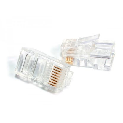 Picture of RJ45 CAT6 50U" 3PRONGE ROUND ENTRY PLUG