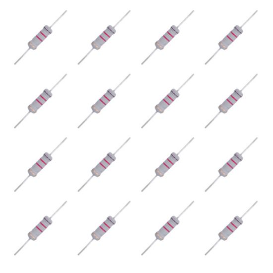 Picture of RESISTOR 5W ROUND M/O 5% 17x5mm 4E7 - 100/BAG