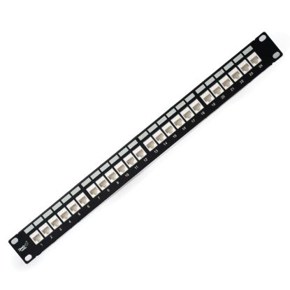 Picture of 24 PORT C6A PATCHPANEL 19" 1U UTP