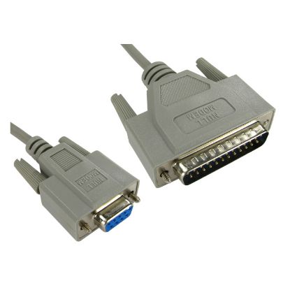 Picture of DB9 SOCKET - DB25 PLUG - 2m