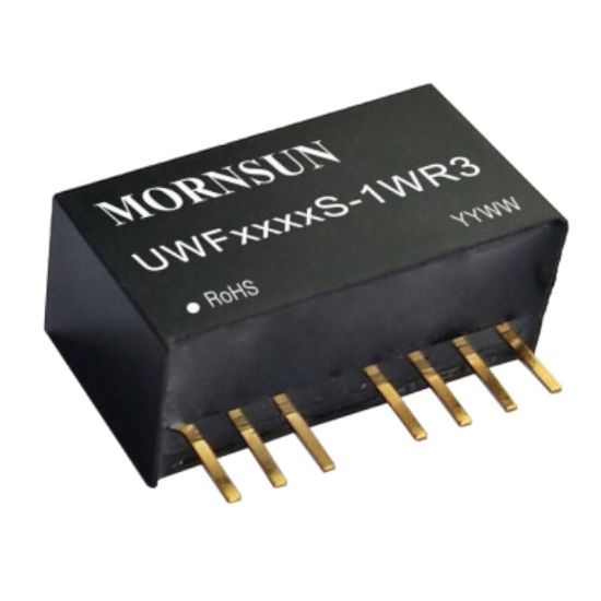 Picture of DC-DC CONVERTER SIL I=12V O=+/-12 100mA 1W